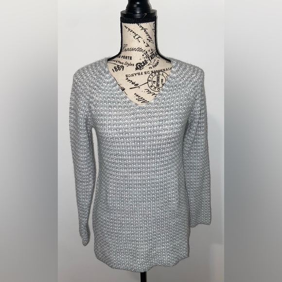Aéropostale Chunky Light Gray Waffle Sweater - Picture 1 of 15
